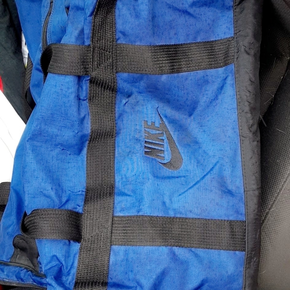 A Nike duffel bag